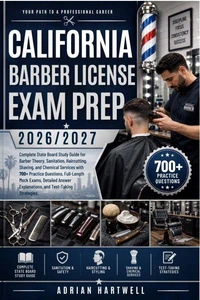 CALIFORNIA BARBER LICENSE EXAM PREP 2026/2027