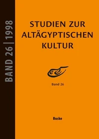 Studien zur Altägyptischen Kultur Band 26