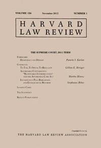 Harvard Law Review: Volume 126, Number 1 - November 2012
