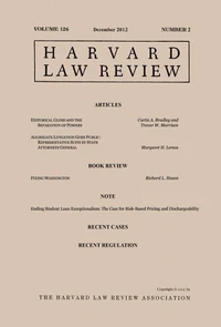 Harvard Law Review: Volume 126, Number 2 - December 2012
