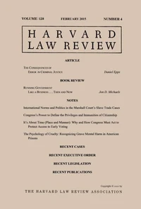 Harvard Law Review: Volume 128, Number 4 - February 2015