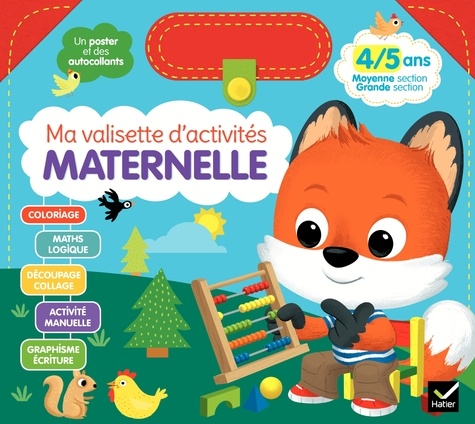  Hatier - Ma valisette d'activités maternelle - 4/5 ans, moyenne section/grande section.