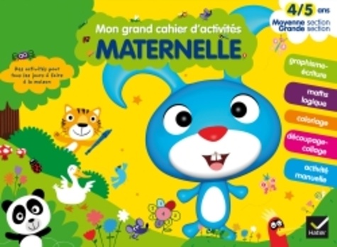  Hatier - Mon grand cahier d'activités Maternelle - 4/5 ans Moyenne-Grande section.
