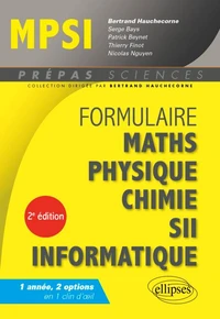 Formulaire MPSI mathématiques physique-chimie SII informatique