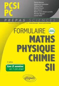 Formulaire PCSI/PC mathématiques, physique-chimie, SII (1er semestre)