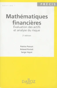 Mathematiques Financieres. Evaluation Des Actifs Et Analyse Du Risque, 2eme Edition 1996