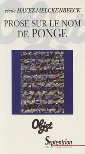 Prose Sur Le Nom De Ponge