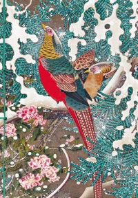 Carnet Hazan Jakuchu-faisan doré dans l'estampe japonaise 18 x 26 cm