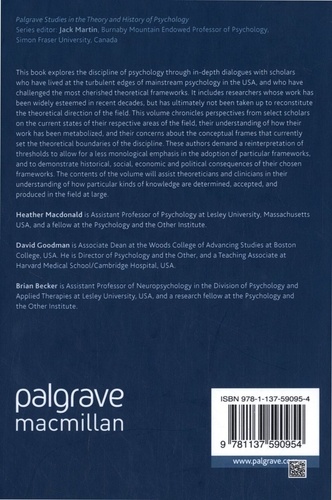 Dialogues at the Edge of American Psychological Discourse. Critical and Theorical Perspectives