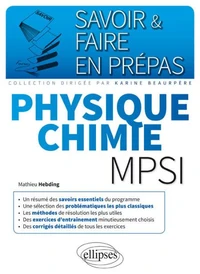 Physique chimie mpsi