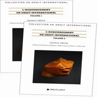 L'acquiescement en droit international - 2 volumes