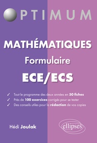 Hedi Joulak - Mathématiques Formulaire ECE/ECS.