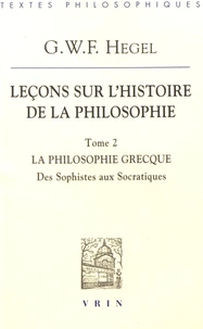 Leçons sur l'histoire de la philosophie