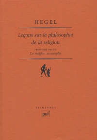 Leçons sur la philosophie de la religion