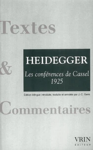 Les conférences de Cassel (1925) précédées de la Correspondance Dilthey-Husserl (1911).