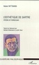 Heiner Wittmann - L'esthétique de Sartre. - Artistes et intellectuels.