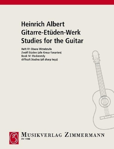 Heinrich Albert - Etudes pour guitare - Moderately difficult Studies. guitar..