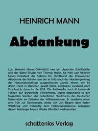 Heinrich Mann - Abdankung.
