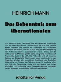 Das Bekenntnis zum Übernationalen