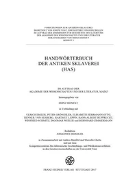 Handwörterbuch der antiken Sklaverei (HAS)
