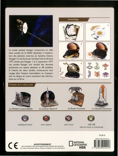 La sonde Voyager. Avec 1 sonde en 3D à construire - Occasion