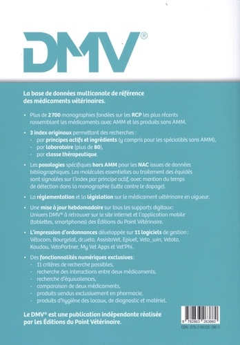 Dictionnaire des médicaments vétérinaires et des produits de santé animale commercialisés en France  Edition 2020