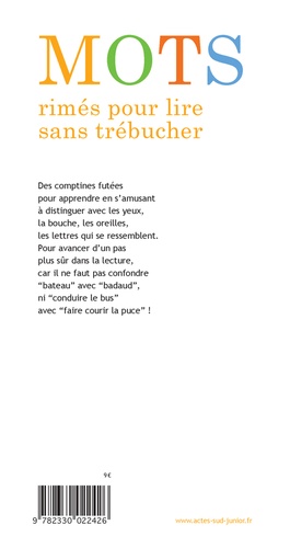 Mots rimés pour lire sans trébucher