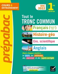 Tout le tronc commun 1re générale