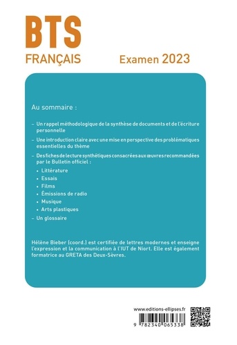 Français BTS  Fiches de culture générale et expression. Invitation au voyage... ; Dans ma maison  Edition 2023