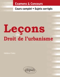 Leçons de droit de l'urbanisme