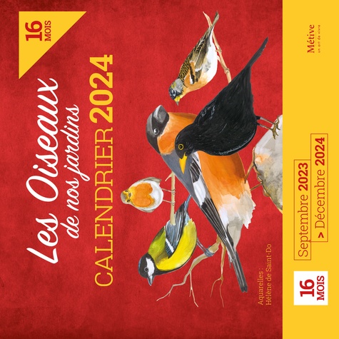Calendrier 2024 - les oiseaux de france - Librairie Eyrolles