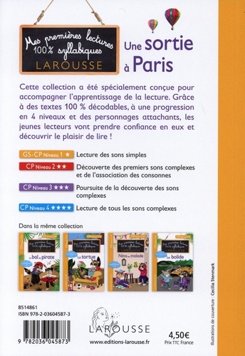 Mes premières lectures 100% syllabiques  Une sortie à Paris. GS-CP Niveau 1