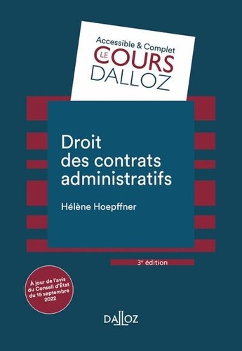 Droit des contrats administratifs 3e édition