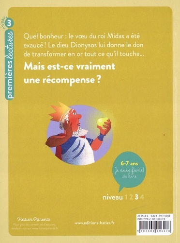 Ma première mythologie Tome 1 L'or du roi Midas. Niveau 3