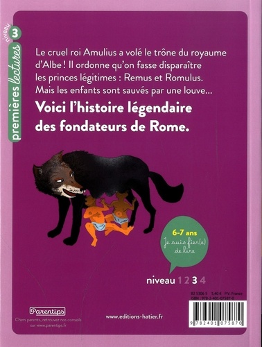 Ma première mythologie Tome 14 Remus et Romulus, les fils de la louve. Niveau 3