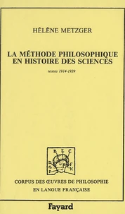 La méthode philosophique en histoire des sciences