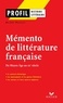 Hélène Potelet - Profil - Mémento de la littérature française.