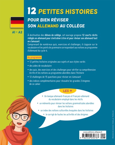 Allemand A1-A2. 12 petites histoires pour bien réviser son allemand au collège