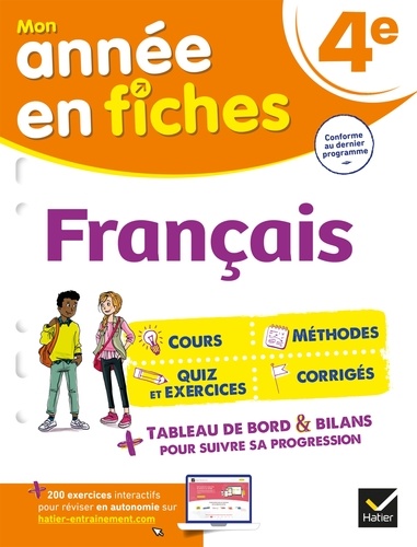 Français 4e. fiches de révision & exercices