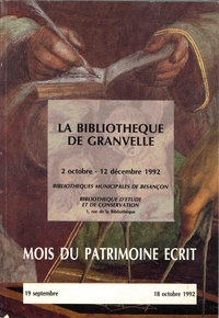 Hélène Richard et Germaine Mathieu - La bibliothèque de Granvelle - 2 octobre - 12 décembre 1992, Bibliothèques municipales de Besançon.