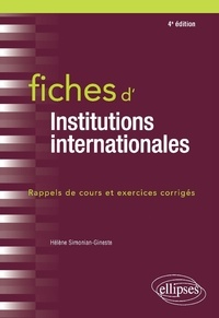 Hélène Simonian-Gineste - Fiches d'Institutions internationales.