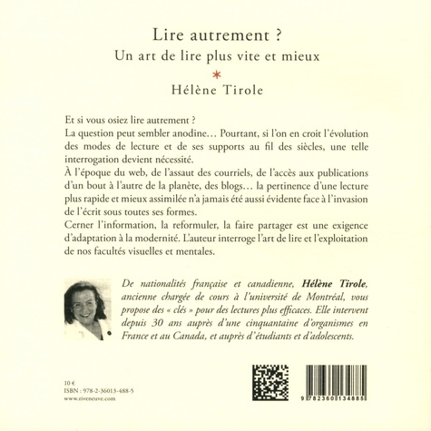 Lire autrement ?. L'art de lire plus vite et mieux