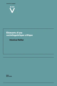 Elements d'une sociolinguistique critique
