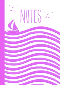 Carnet Marinière Rose bonbon