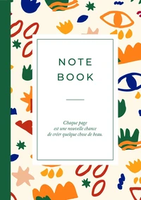 Carnet motifs coloré