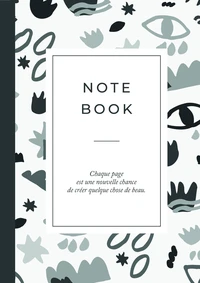 Carnet motifs gris