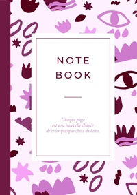 Carnet motifs rose