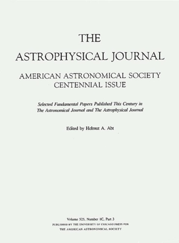 Helmut-A Abt et  Collectif - The Astrophysical Journal. American Astronomical Society Centennial Issue.