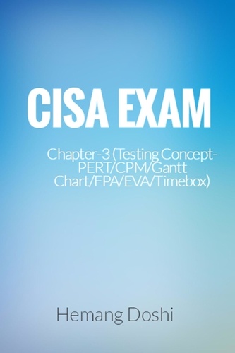  Hemang Doshi - CISA Exam-Testing Concept-PERT/CPM/Gantt Chart/FPA/EVA/Timebox (Chapter-3).
