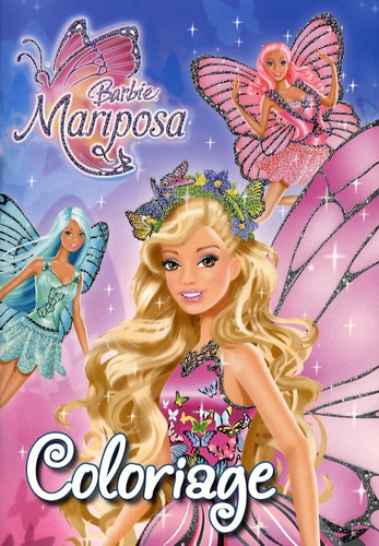  Hemma et  Mattel - Barbie Mariposa - Coloriage.